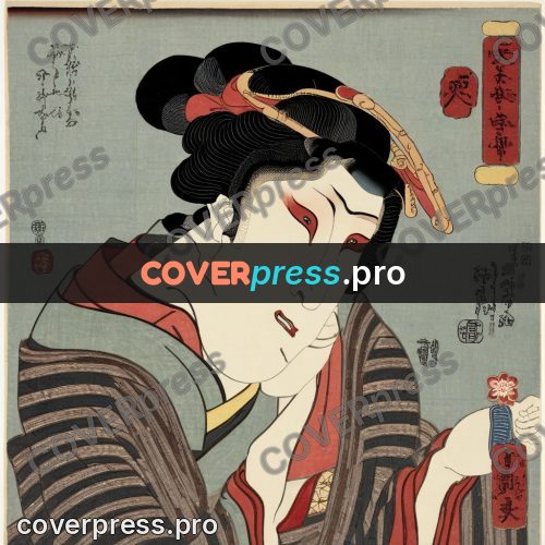 Ukiyo-e artwork: actor in a female role