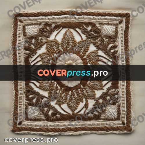 Embroidery design: pale stitching on cloth