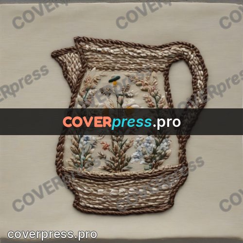 Embroidery design: pale stitching on cloth