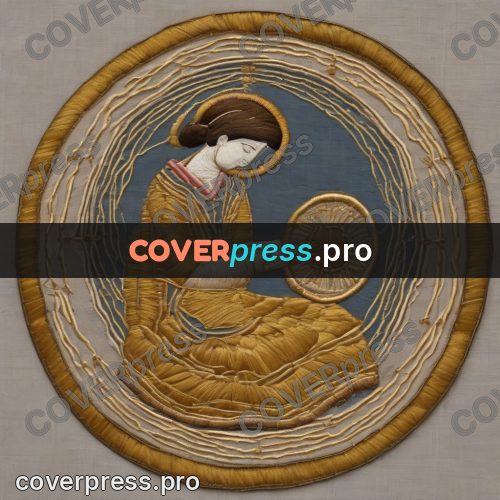 Embroidery design: potter holding a bowl