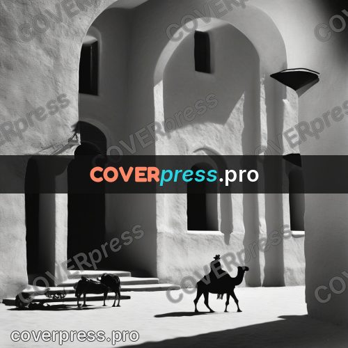 Black and white photo: arch with a bright opening