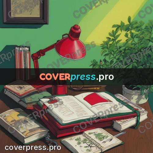 Kiki Delivery Service drawing: lamp and books on a desk