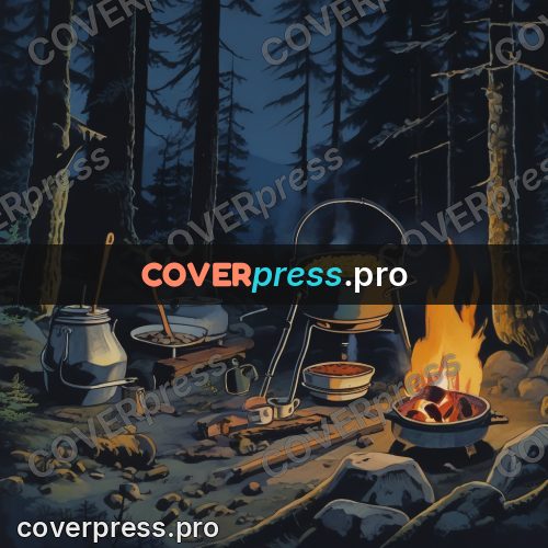 Kiki Delivery Service drawing: pot over a campfire