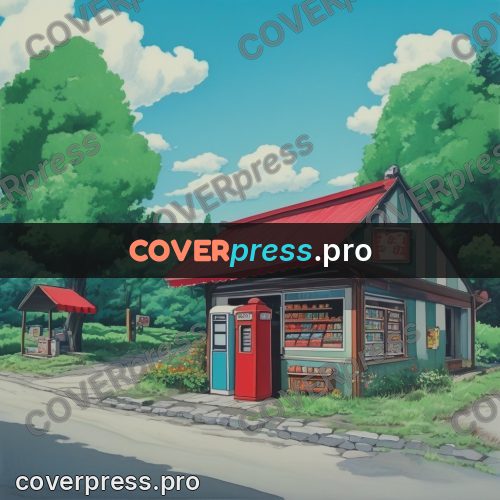 Kiki Delivery Service drawing: shop with a red roof