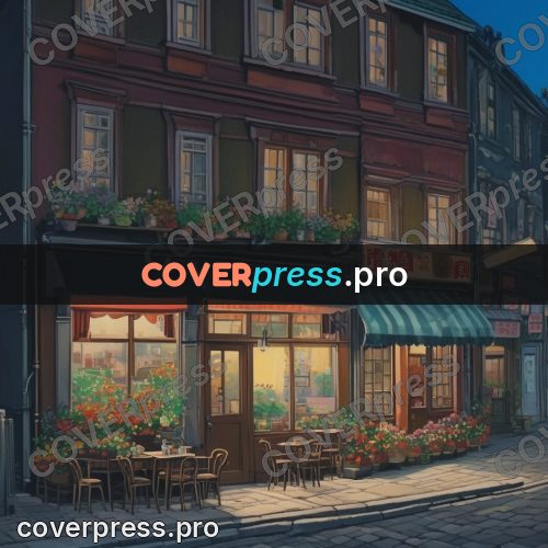 Kiki Delivery Service drawing: cafe with warm light