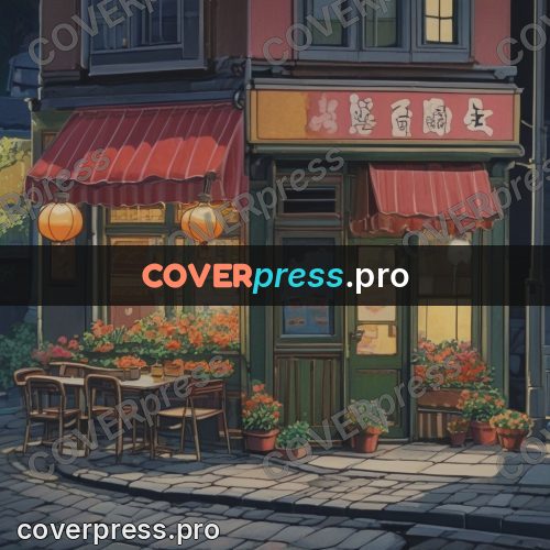 Kiki Delivery Service drawing: cafe with warm light