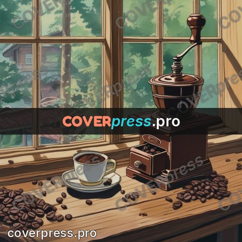 Kiki Delivery Service drawing: coffee grinder by a window