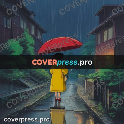 Kiki Delivery Service drawing: girl with a red umbrella