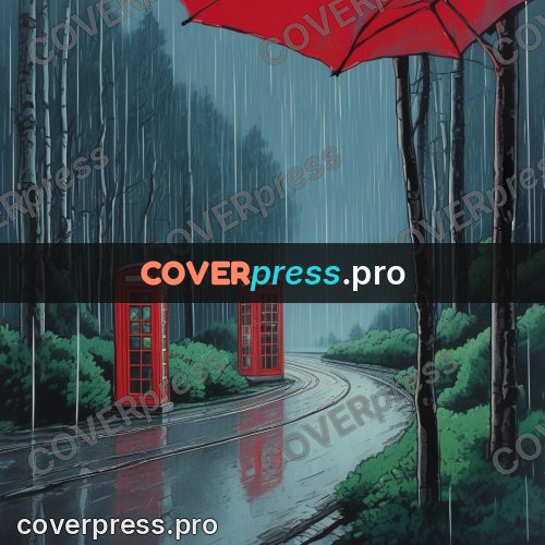 Kiki Delivery Service drawing: phone box in the woods