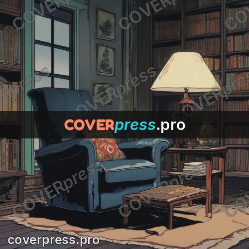 Kiki Delivery Service drawing: armchair in a book room