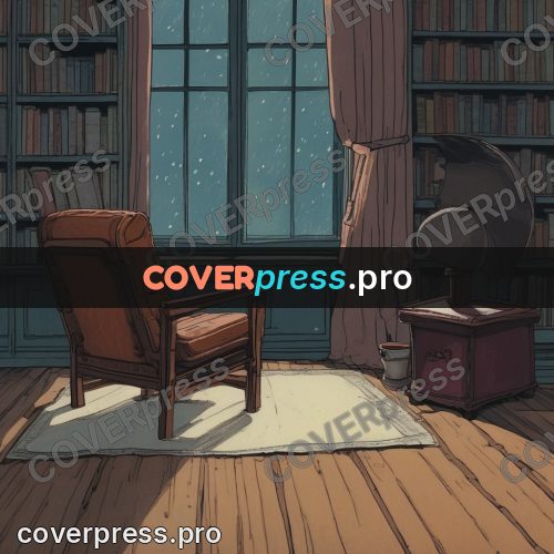 Kiki Delivery Service drawing: armchair in a book room