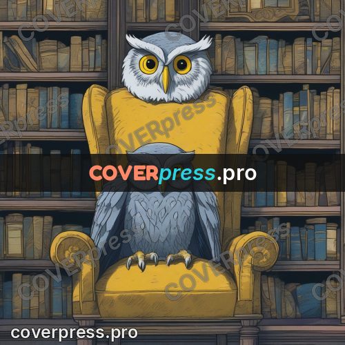 Ghibli style drawing of a person: owl on an armchair