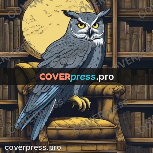 Ghibli style drawing of a person: owl on an armchair