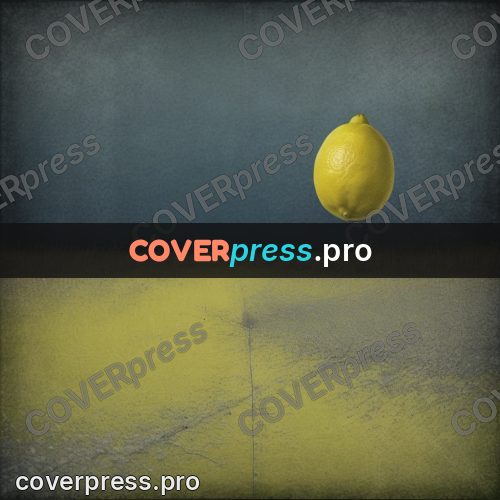 Grunge illustration: yellow field under a dark sky