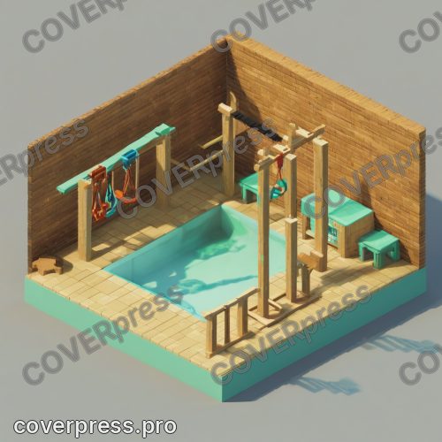 В стиле Изо-диорама: угол зала-тайла
