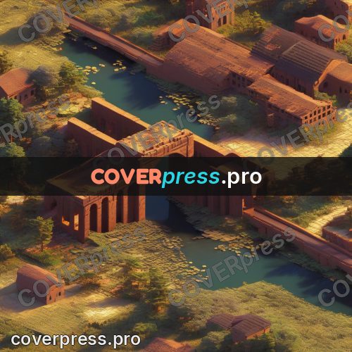 3d diorama: brick arch bridge