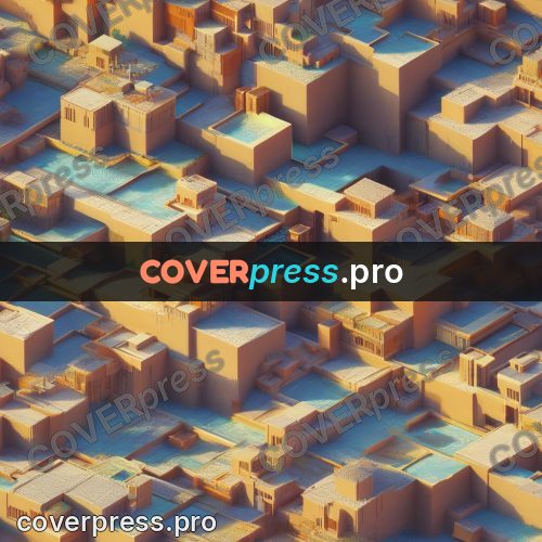 3d diorama: city of clay houses