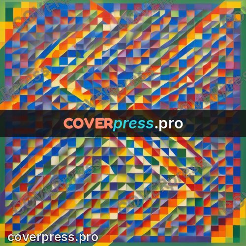 Op art drawing: chequered field with diagonals