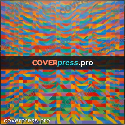 Op art drawing: checks and rays from the middle