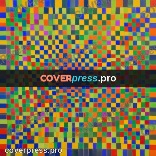 Op art drawing: chequered grid with a dark centre