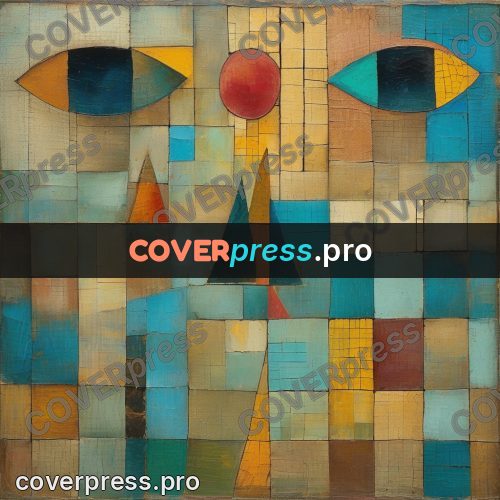 Paul Klee style artwork: grid of colour tiles