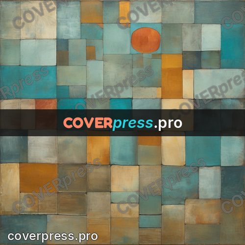 Paul Klee style artwork: tiles and red arches