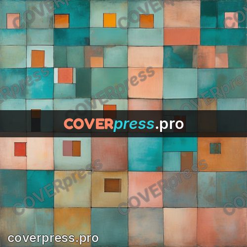 Paul Klee style artwork: tiles with small inserts
