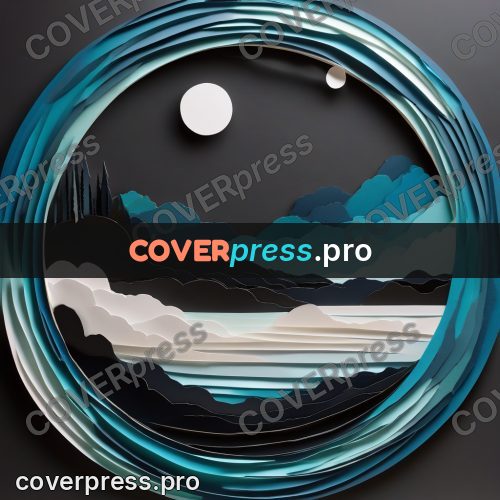 Paper craft design: rings around a pale disc