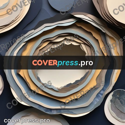 Paper craft design: stone slice in rings