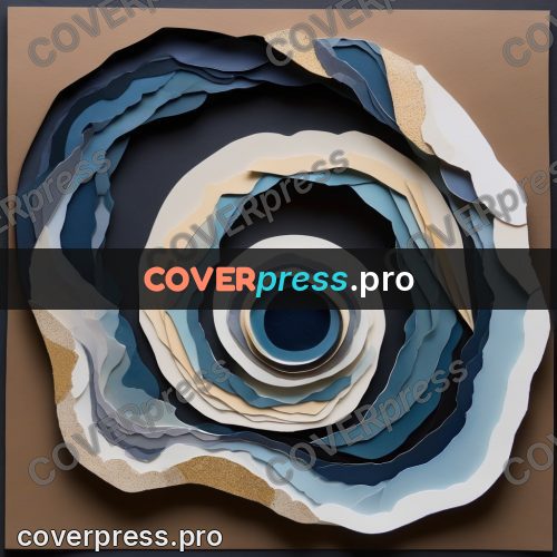 Paper craft design: stone slice in rings