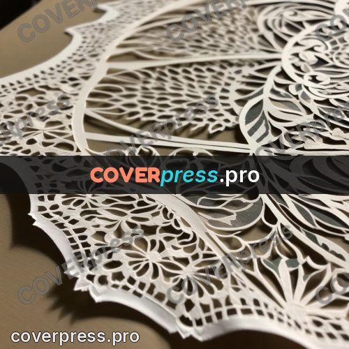 Paper craft design: lacy openwork pattern