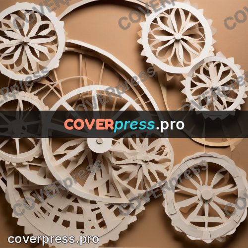 Paper craft design: wheels with fine spokes