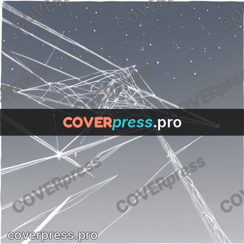 Line artwork: thin strokes crossing