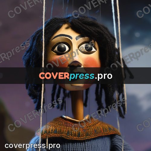 Puppet artwork: hero with black hair