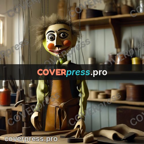 Puppet artwork: craftsman in an apron