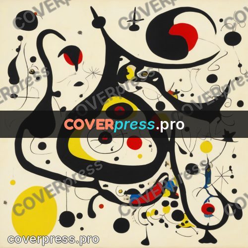 Miro style drawing: black loop with a yellow round