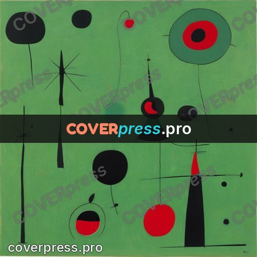 Miro style drawing: red rounds on green