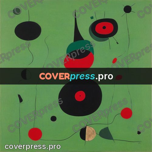 Miro style drawing: red rounds on green