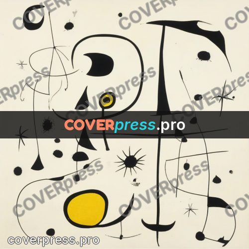 Miro style drawing: black signs and a yellow patch