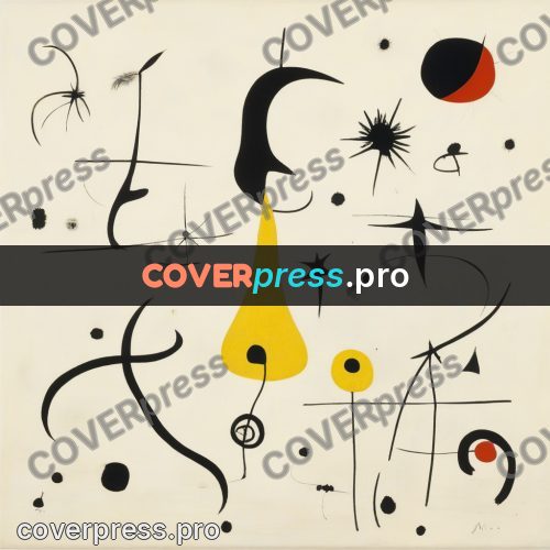Miro style drawing: black signs and a yellow patch