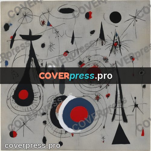 Miro style drawing: black triangles on grey