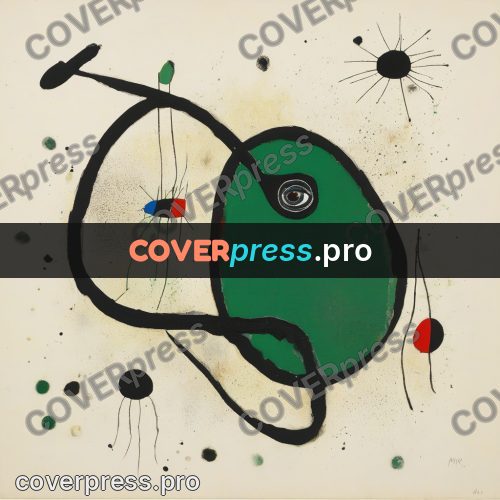 Miro style drawing: large green patch