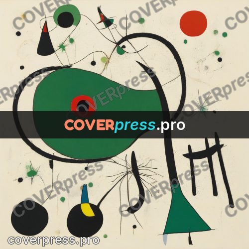 Miro style drawing: large green patch