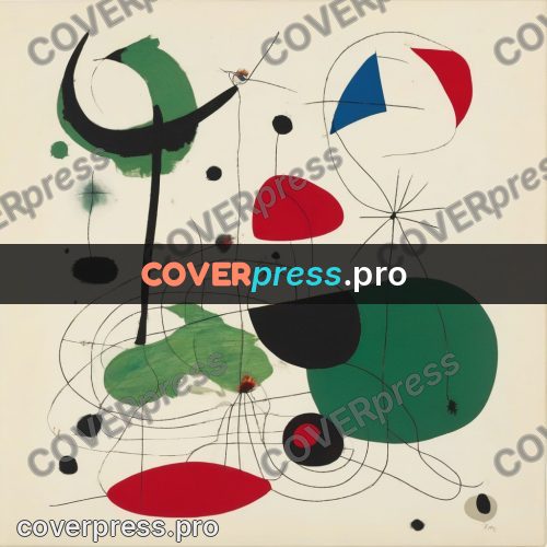 Miro style drawing: green patches and a red oval