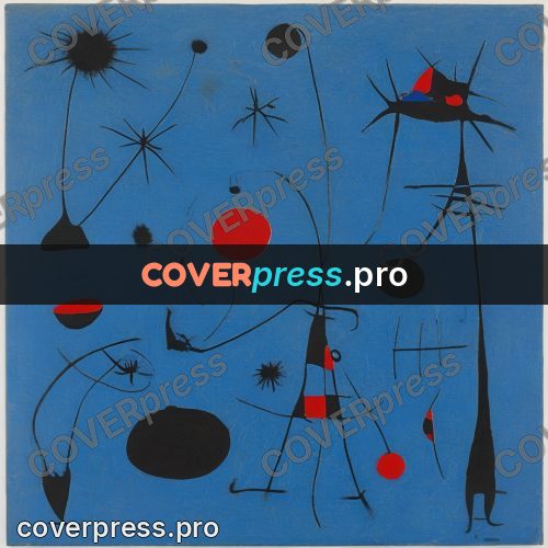 Miro style drawing: blue patches with red rounds