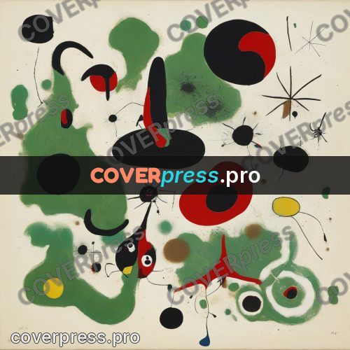 Miro style drawing: red oval and green patches