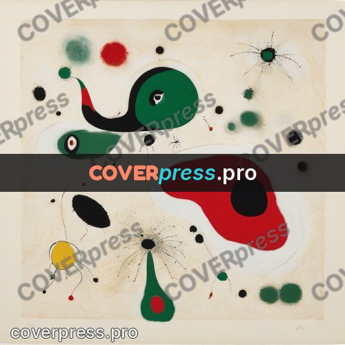 Miro style drawing: red oval and green patches