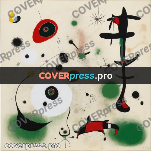 Miro style drawing: red oval and green patches