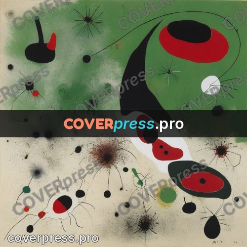 Miro style drawing: red oval and green patches