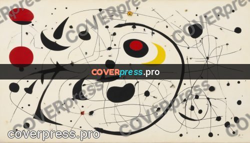 Miro style drawing: red rounds and black arcs